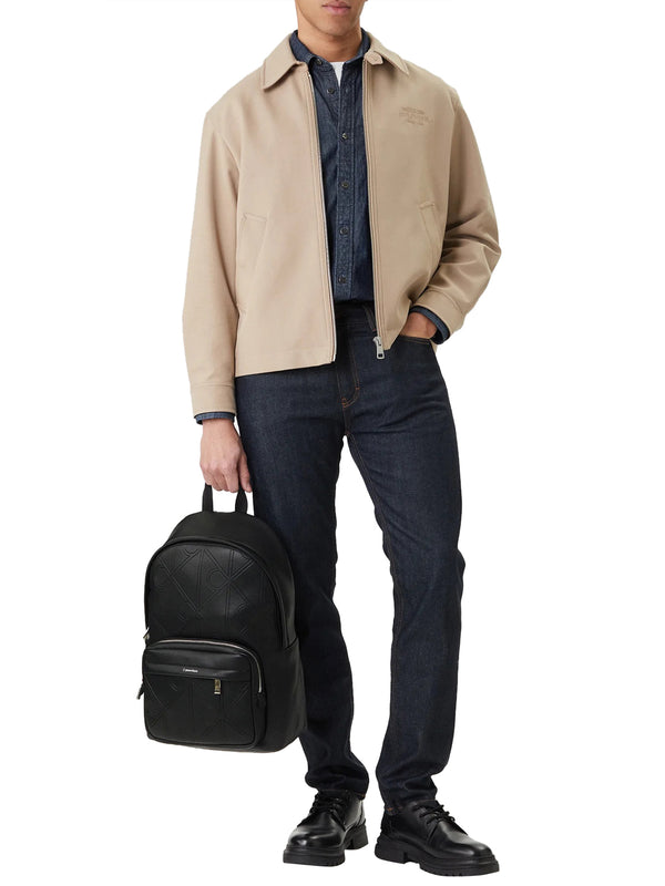 CALVIN ACC.1USCITA Zaino Calvin Klein Xl Emblem Aop Emboss Round - Nero
