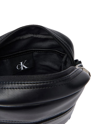 CALVIN ACC.1USCITA Borsa A Tracolla Calvin Klein Bold Logo Webbing Reporter Nero