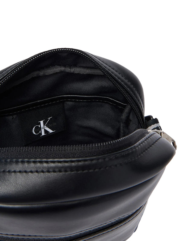 CALVIN ACC.1USCITA Borsa A Tracolla Calvin Klein Bold Logo Webbing Reporter Nero