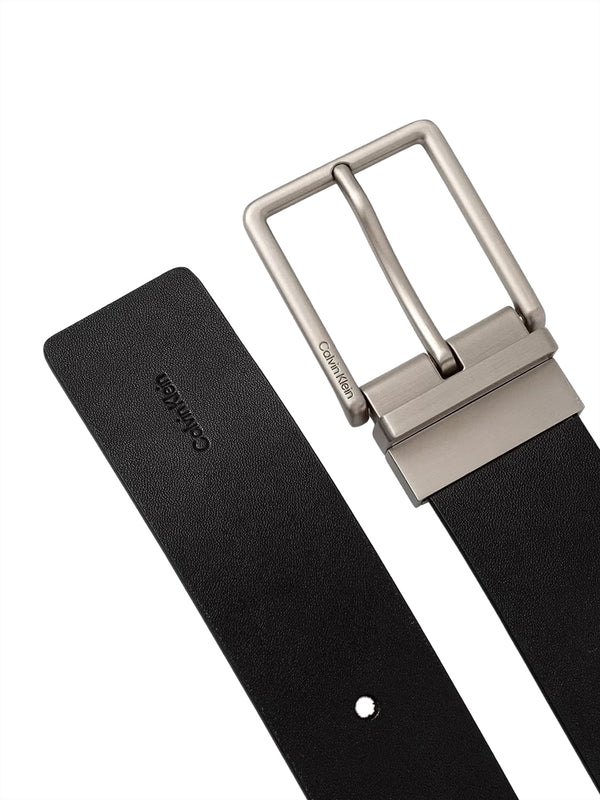 CALVIN ACC.1USCITA Cintura Calvin Klein Warmth Buckle Smooth 40Mm Adj/Re - Nero