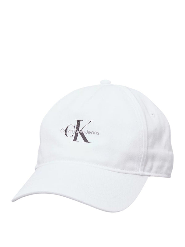 CALVIN ACC.1USCITA Cappello Calvin Klein Monologo Printed Bianco