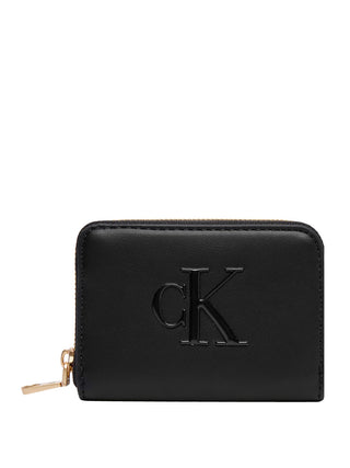 CALVIN ACC.2USCITA Portafogli Calvin Klein Bold Medium Zip Around Nero