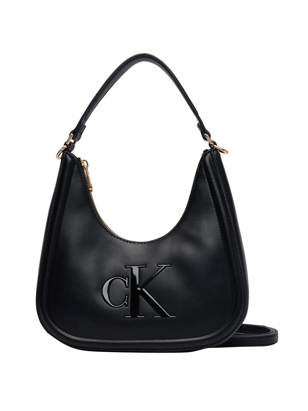 CALVIN ACC.2USCITA Borsa A Spalla Calvin Klein Bold Ck Small Crescent - Nero
