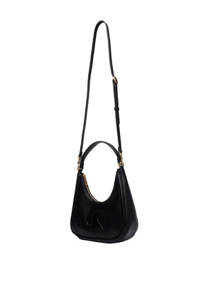 CALVIN ACC.2USCITA Borsa A Spalla Calvin Klein Bold Ck Small Crescent - Nero