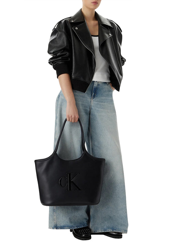 CALVIN ACC.2USCITA Borsa Shopper Calvin Klein Bold Ck - Nero
