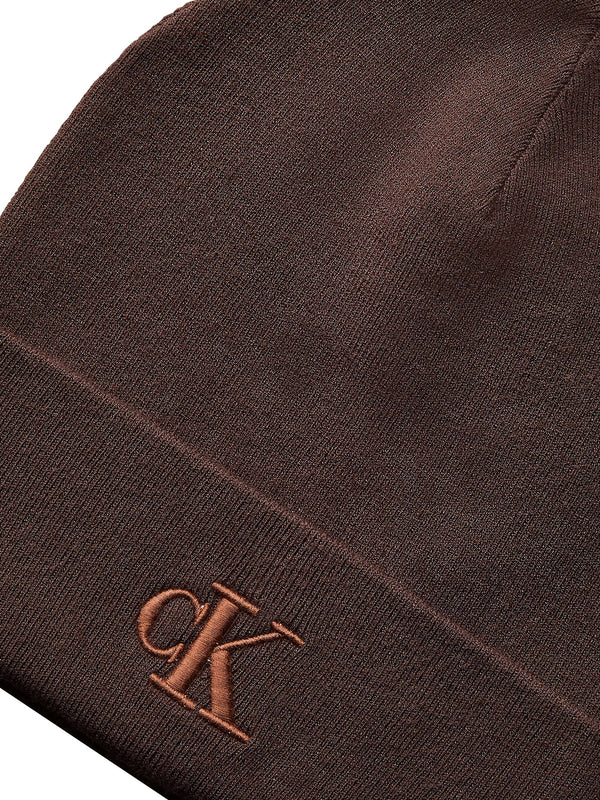 CALVIN ACC.2USCITA Cappello Calvin Klein Fine Rib Marrone