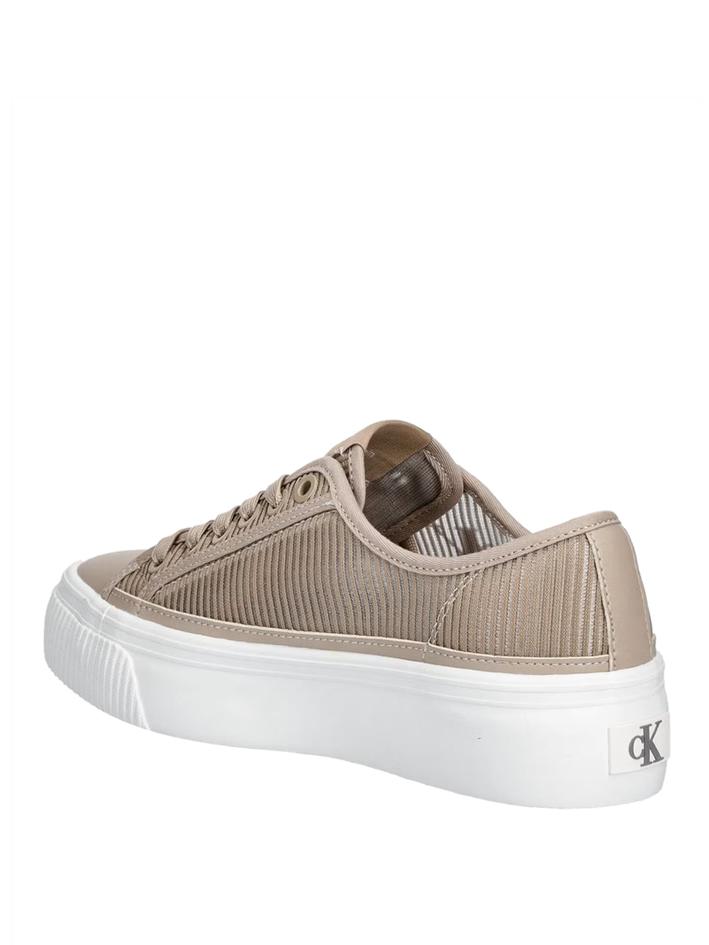 CALVIN CALZATURE Sneakers Calvin Klein Vulc Flatf Laceup Striped - Beige