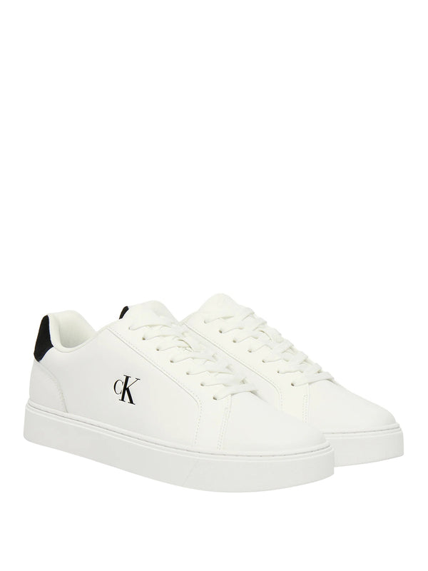 CALVIN CALZATURE Calvin Klein Sneakers Classic Cupsole Laceup Lth Bianco