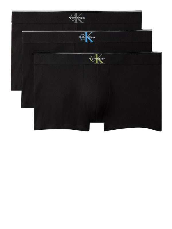 Calvin Klein Boxer Icon Cotton Stretch Graphic - Nero/Grigio