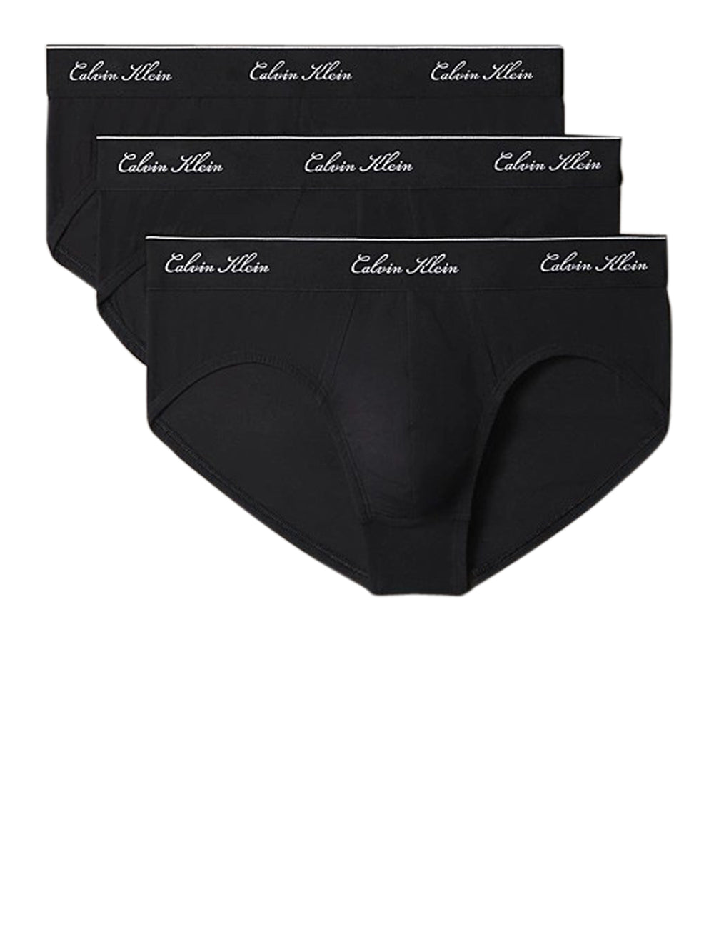 Calvin Klein Slip Icon Cotton Con Scritta Calvin Klein - Nero