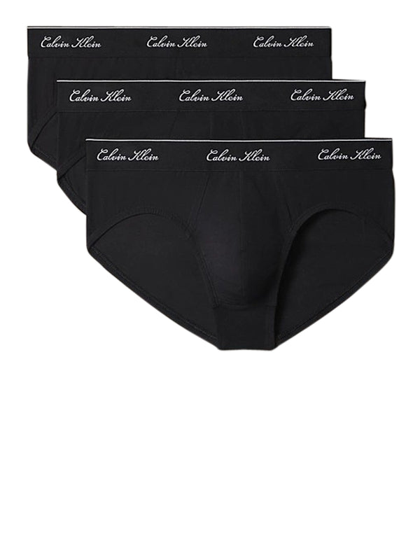 Calvin Klein Slip Icon Cotton Con Scritta Calvin Klein - Nero