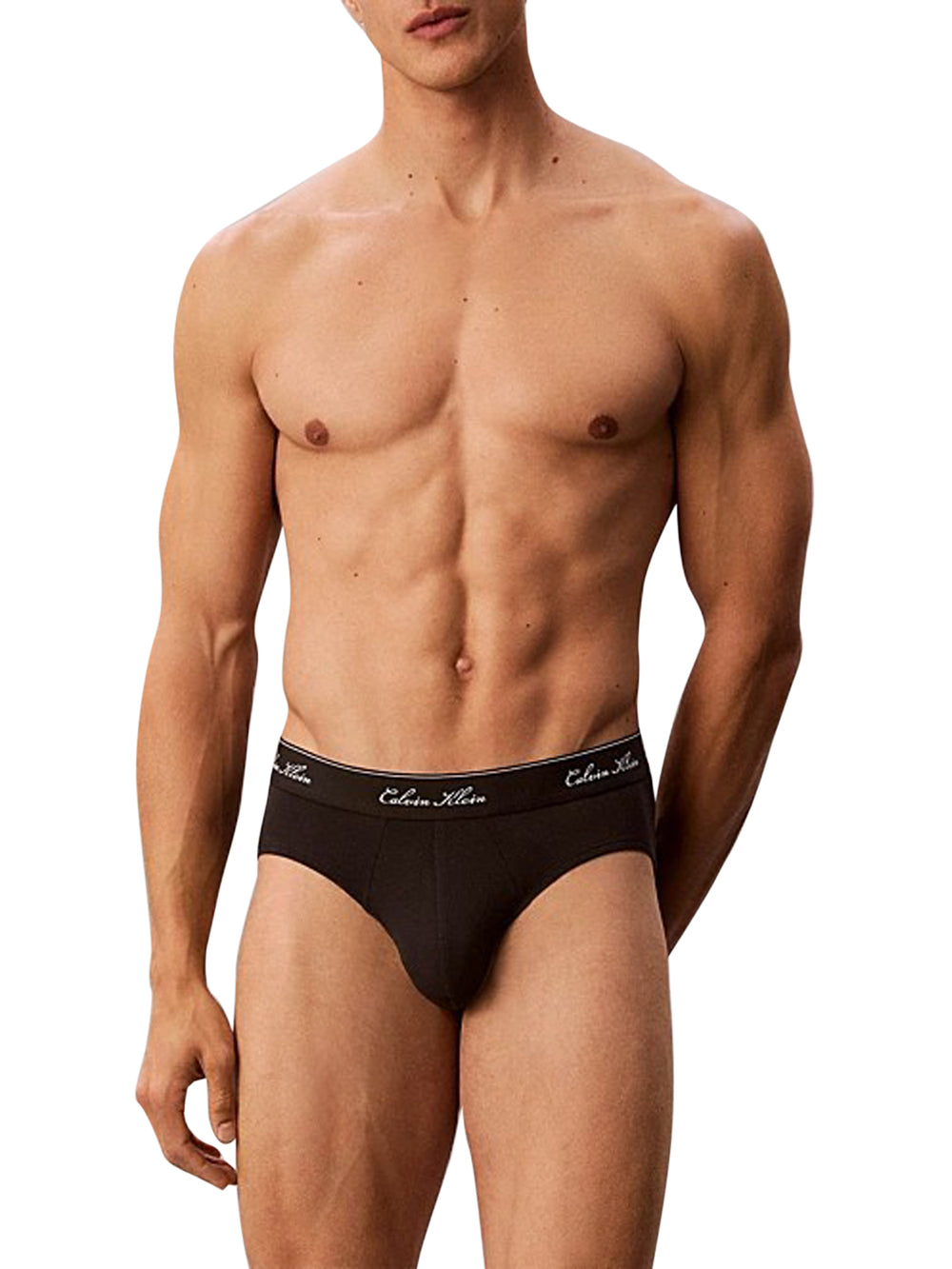 Calvin Klein Slip Icon Cotton Con Scritta Calvin Klein - Nero