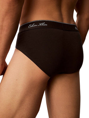 Calvin Klein Slip Icon Cotton Con Scritta Calvin Klein - Nero