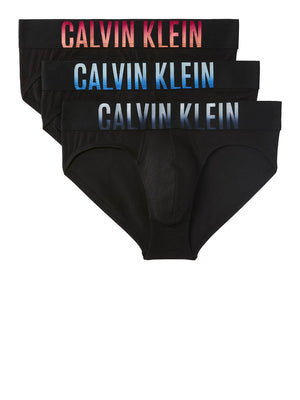 Calvin Klein Slip 3Pk Intense Power Cotton Stretch Calvin Klein - Blck Bdies W Pln Air Drk Sphi