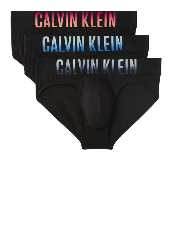 Calvin Klein Slip 3Pk Intense Power Cotton Stretch Calvin Klein - Blck Bdies W Pln Air Drk Sphi