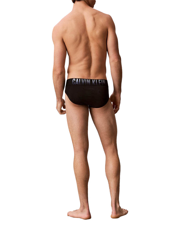 Calvin Klein Slip 3Pk Intense Power Cotton Stretch Calvin Klein - Blck Bdies W Pln Air Drk Sphi