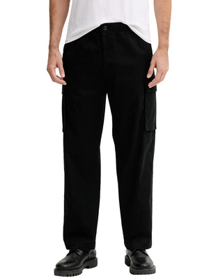 CALVIN2 1USCITA Pantalone Cargo Casual Calvin Klein Nero