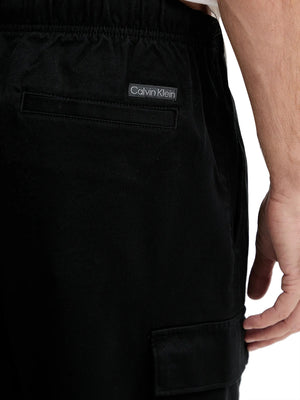 CALVIN2 1USCITA Pantalone Cargo Casual Calvin Klein Nero