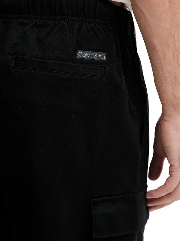 CALVIN2 1USCITA Pantalone Cargo Casual Calvin Klein Nero