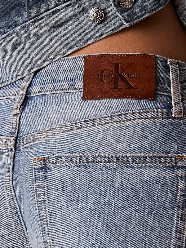 CALVIN2 1USCITA Jeans Wide Leg Calvin Klein - Denim