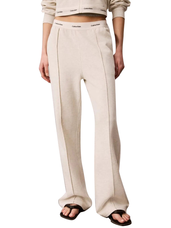 CALVIN2 1USCITA Pantaloni Da Jogging A Gamba Larga Calvin Klein - Vaniglia