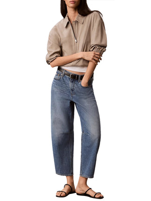 CALVIN2 1USCITA Jeans Barrel Cropped Calvin Klein - Denim