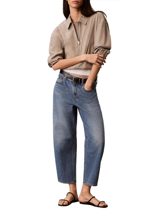 CALVIN2 1USCITA Jeans Barrel Cropped Calvin Klein - Denim