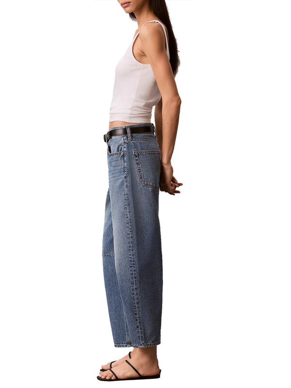 CALVIN2 1USCITA Jeans Barrel Cropped Calvin Klein - Denim