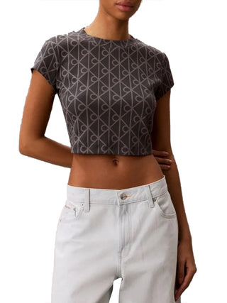 CALVIN2 1USCITA T-Shirt Corta Con Stampa Emblema Calvin Klein - Multi