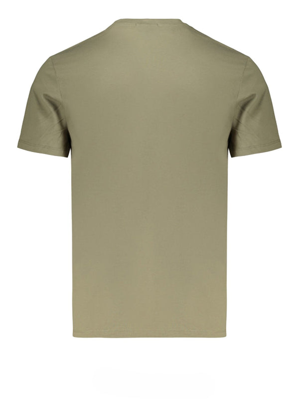 CALVIN2 1USCITA T-Shirt Calvin Klein Ss Badge 30s Jersey Classic Tee - Olive