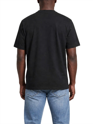 CALVIN2 1USCITA T-Shirt Calvin Klein Logo Monogramma Nero
