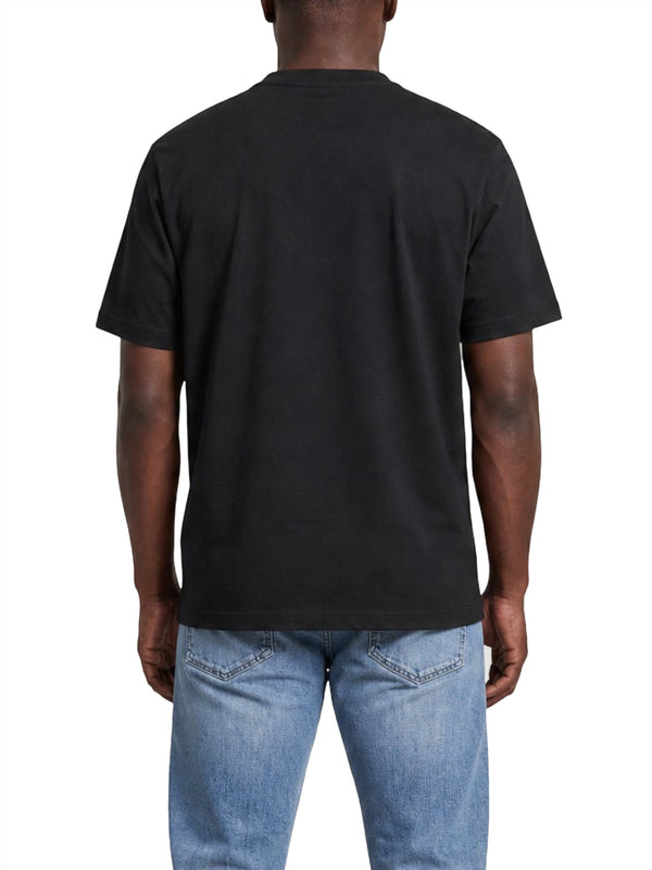 CALVIN2 1USCITA T-Shirt Calvin Klein Logo Monogramma Nero