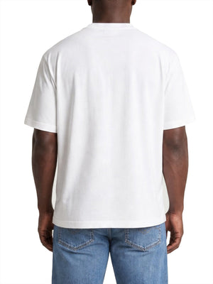 CALVIN2 1USCITA T-Shirt Calvin Klein Logo Monogramma Bianco