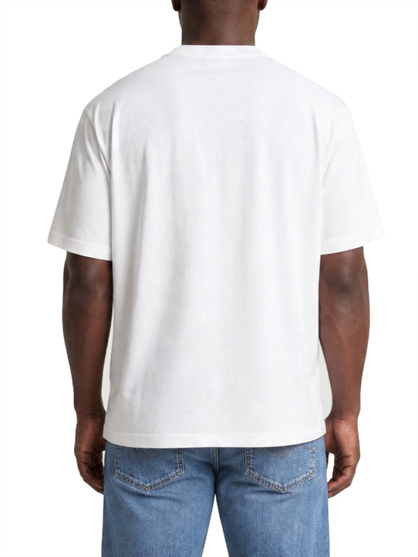 CALVIN2 1USCITA T-Shirt Calvin Klein Logo Monogramma Bianco