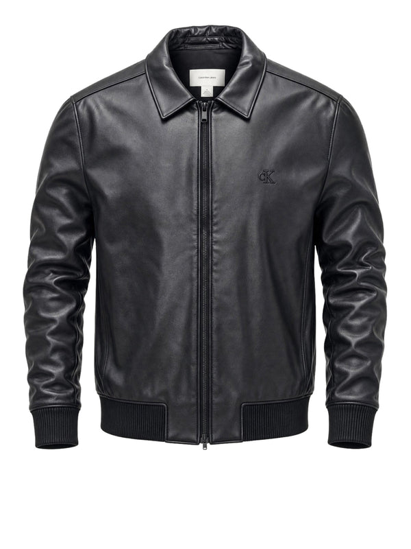 CALVIN2 1USCITA Giubbotto Calvin Klein Monogramma Nero