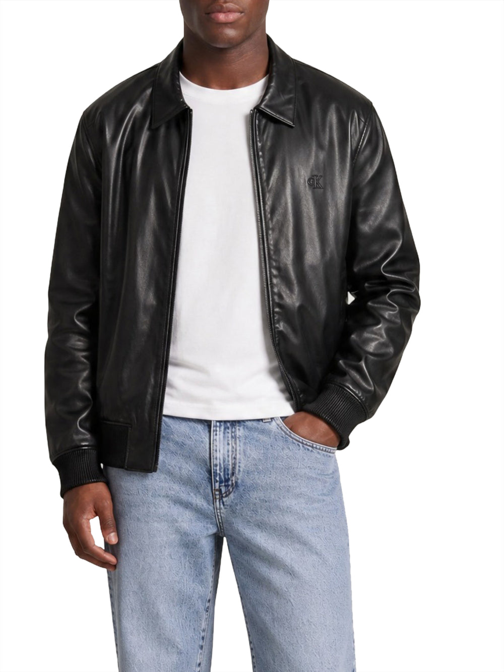 CALVIN2 1USCITA Giubbotto Calvin Klein Monogramma Nero