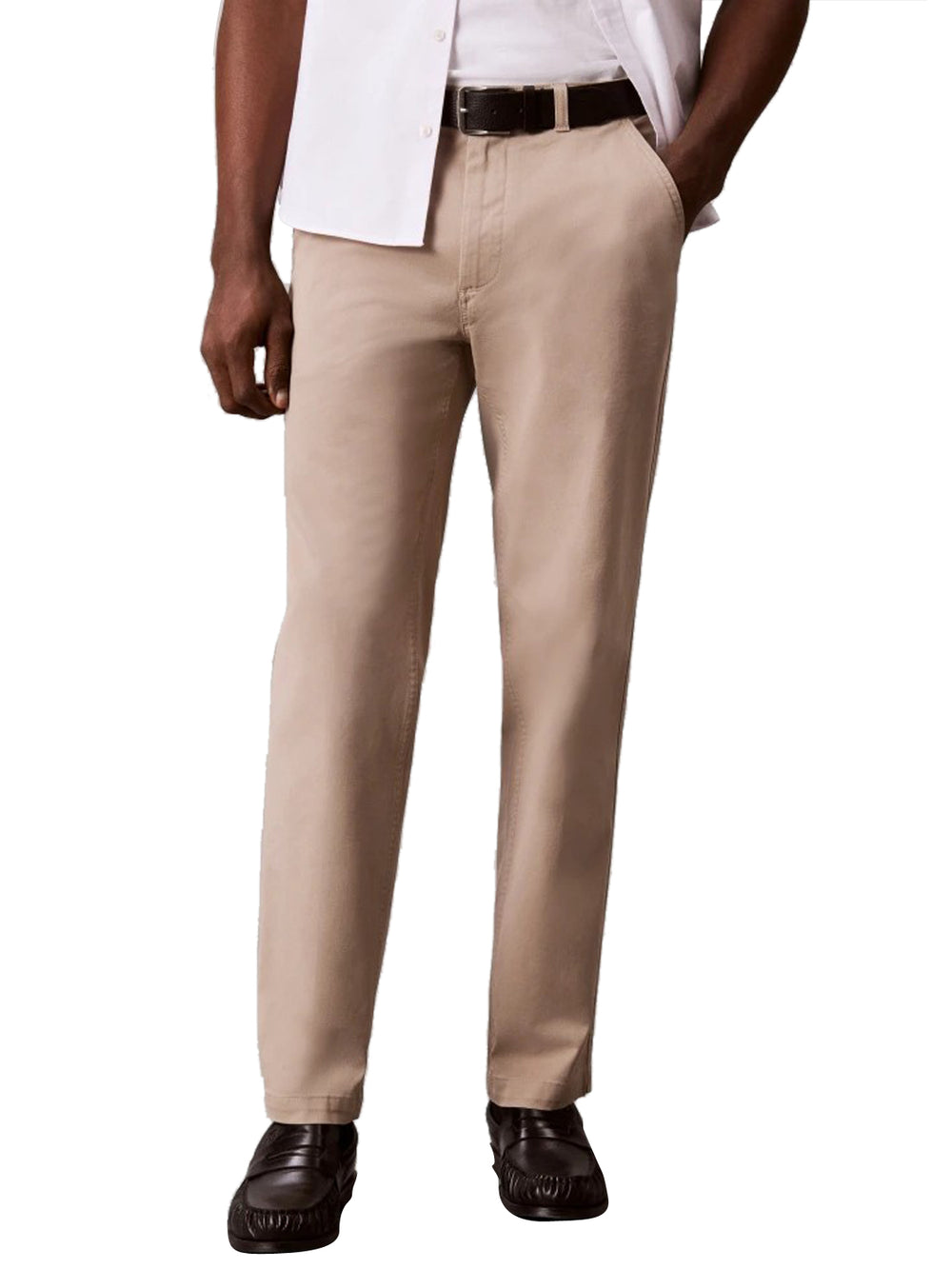 CALVIN2 1USCITA Pantalone Casual In Cotone Calvin Klein - Khaki
