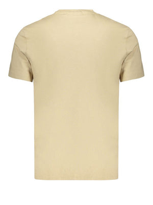 CALVIN2 1USCITA T-Shirt Calvin Klein In Tinta Unita - Sabbia