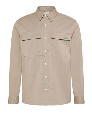 CALVIN2 1USCITA Camicia Casual Calvin Klein - Khaki