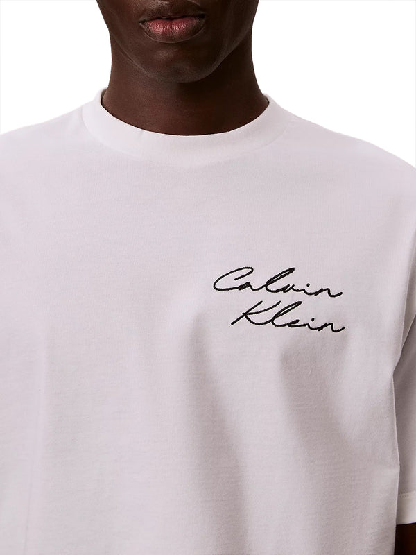 CALVIN2 2USCITA Calvin Klein T-Shirt 16S April Graphic Relaxed - Bianco