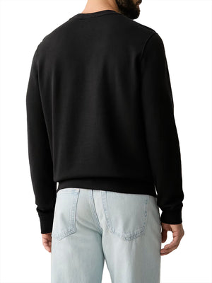 CALVIN2 2USCITA Felpa Calvin Klein Logo Monogramma Nero