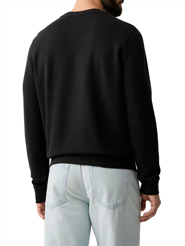 CALVIN2 2USCITA Felpa Calvin Klein Logo Monogramma Nero