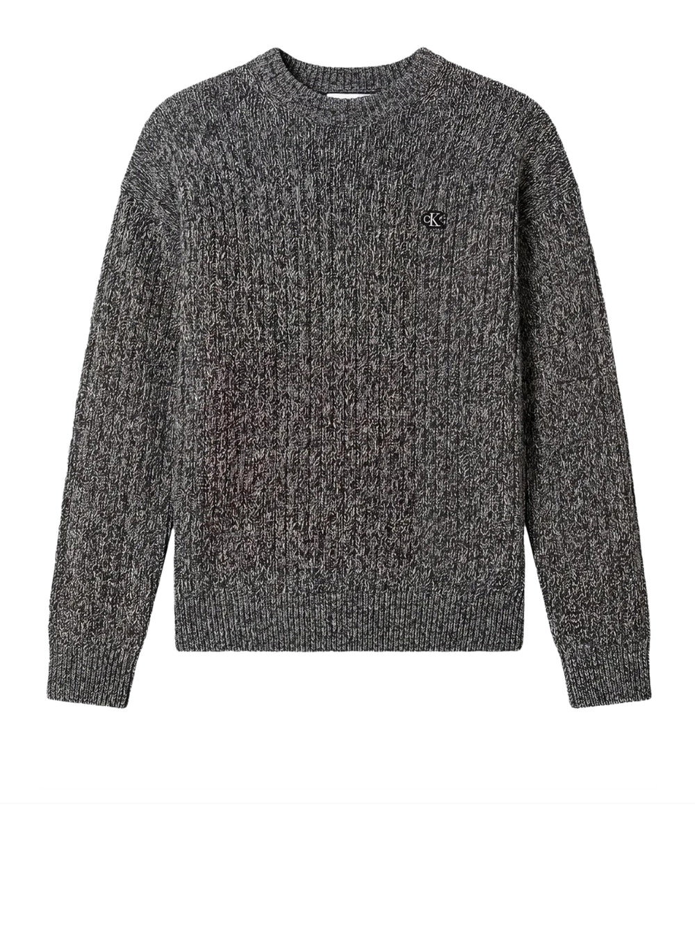 CALVIN2 2USCITA Maglione A Costine In Cotone Calvin Klein - Dark Sapphire Mouline
