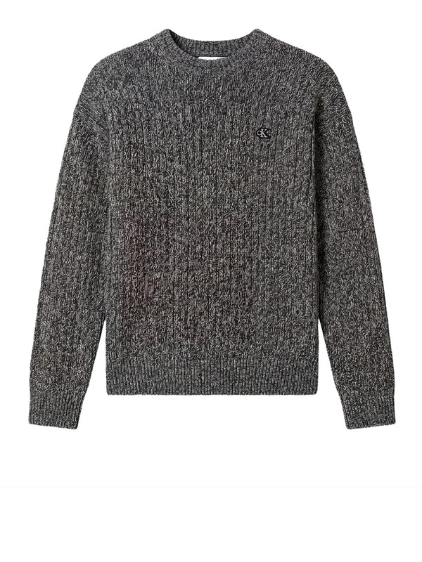 CALVIN2 2USCITA Maglione A Costine In Cotone Calvin Klein - Dark Sapphire Mouline