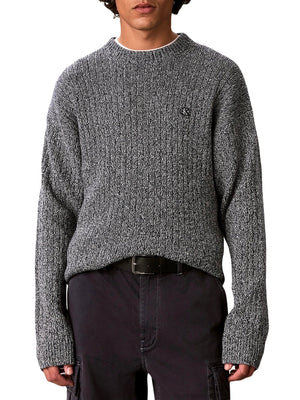 CALVIN2 2USCITA Maglione A Costine In Cotone Calvin Klein - Dark Sapphire Mouline