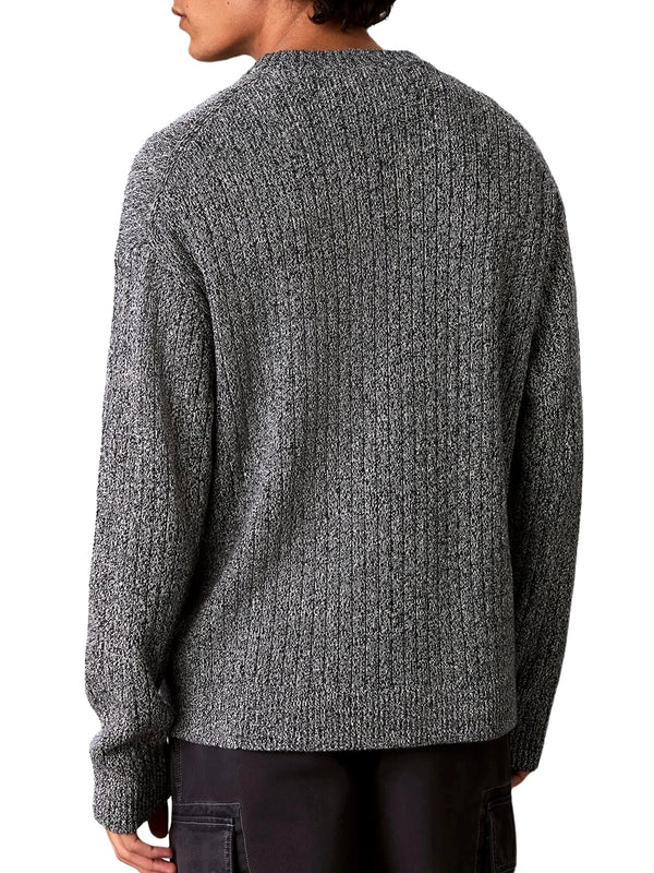 CALVIN2 2USCITA Maglione A Costine In Cotone Calvin Klein - Dark Sapphire Mouline