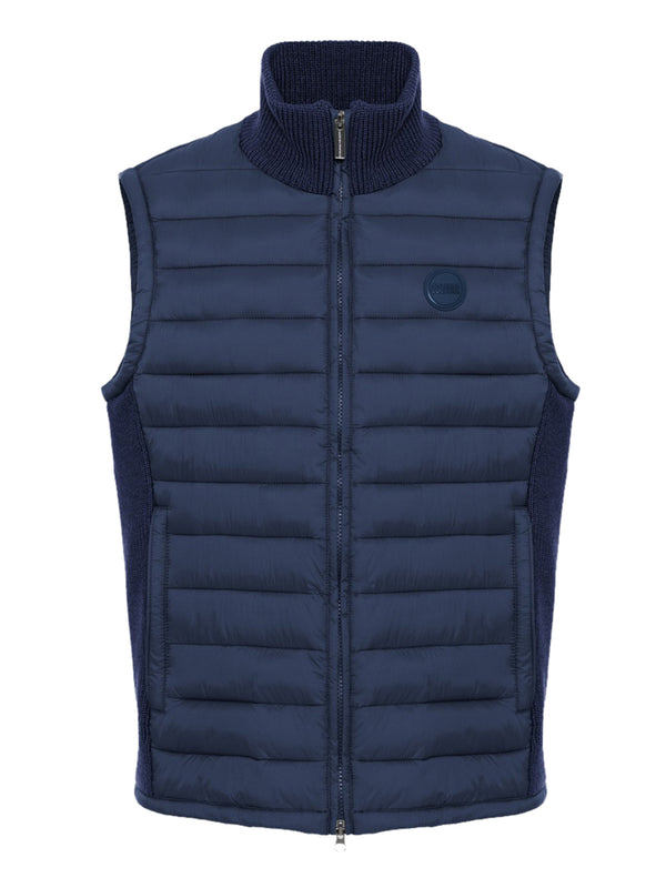 Colmar Gilet Con Inserti In Maglia Colmar - Blu