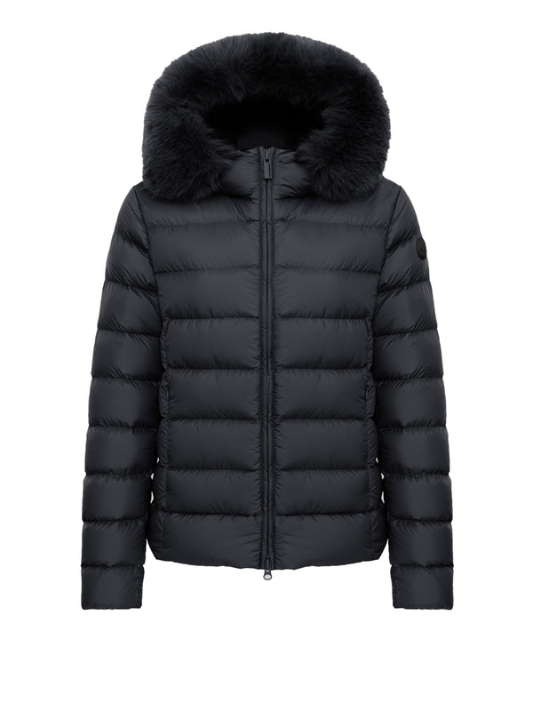 Colmar Piumino opaco con pelliccia sintetica Colmar - Nero