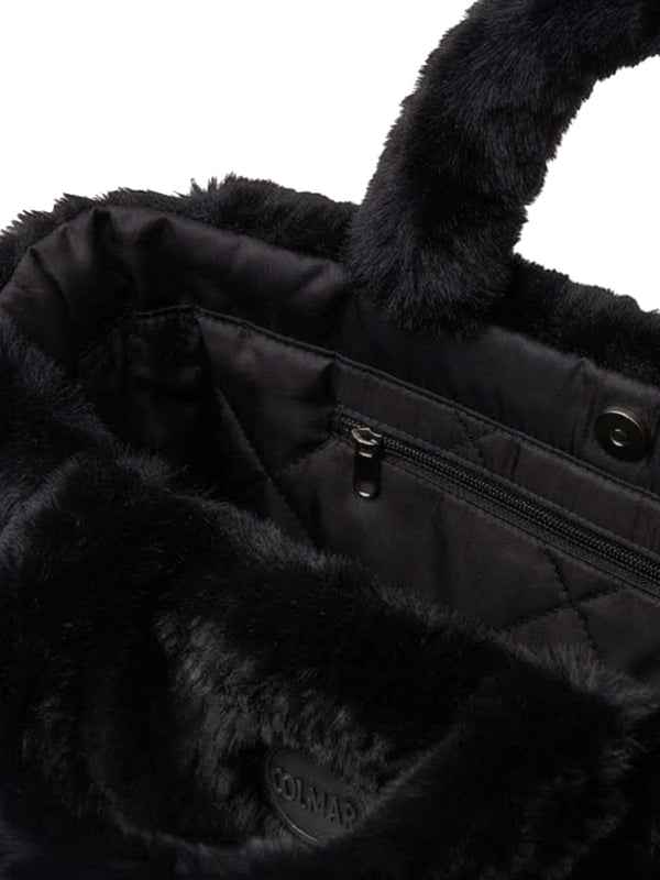 Colmar Borsa Tote In Pelliccia Sintetica Colmar - Nero