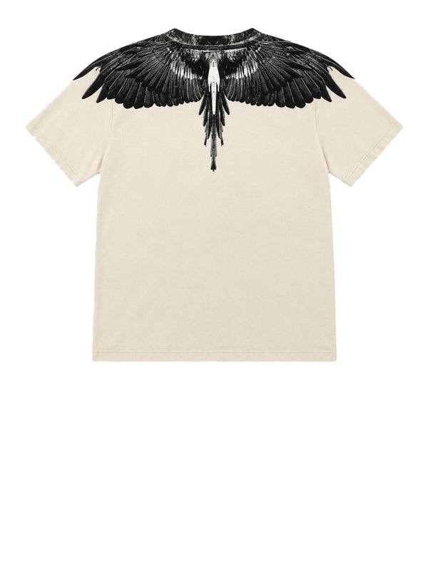 COUNTY OF MILAN T-Shirt Marcelo Burlon Con Stampa Latte
